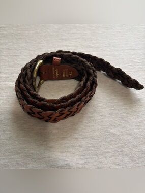 Capezio Argentina Braided Genuine Leather Belt XL 41” Rustic Western